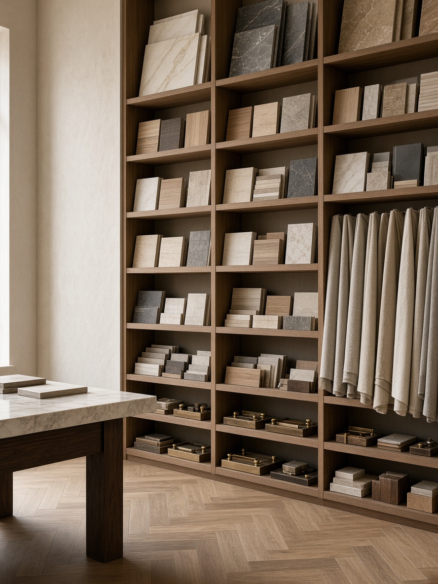 Studio materials and working space